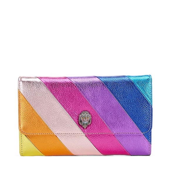 Kurt Geiger London Kensington Wallet On Chain Rainbow Crossbody Bag - Picture 1 of 6